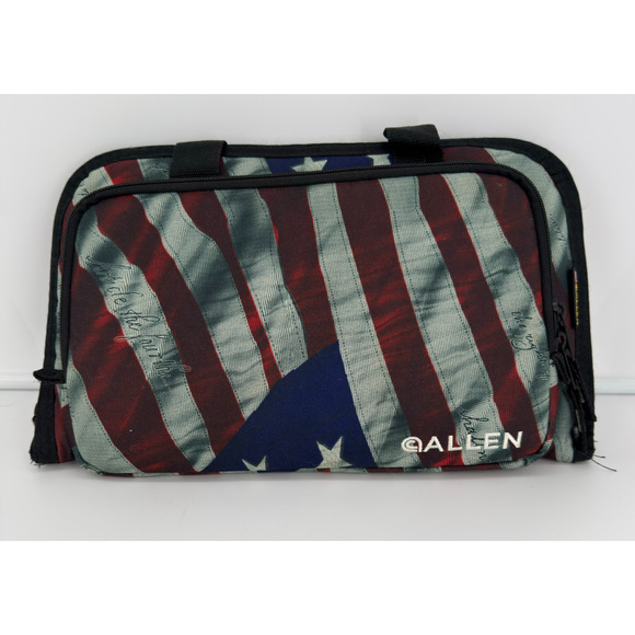 Allen Other - Allen Soft Pistol Case USA Flag Patriotic Handgun Range Bag Zipper Padded
